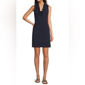 Lilly Pulitzer Elegant Navy Blue Dress Brand New Size X-Large
